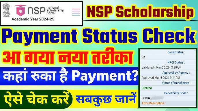 NSP Scholarship Payment Status