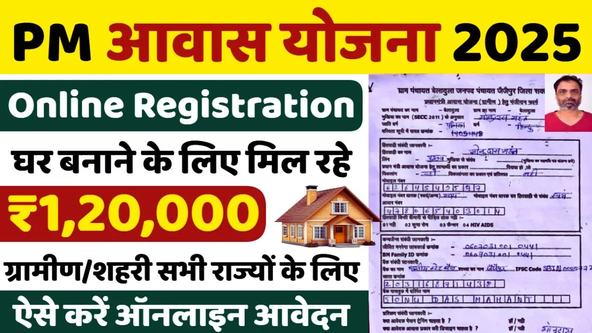 PM Awas Yojana 2025 Online Apply